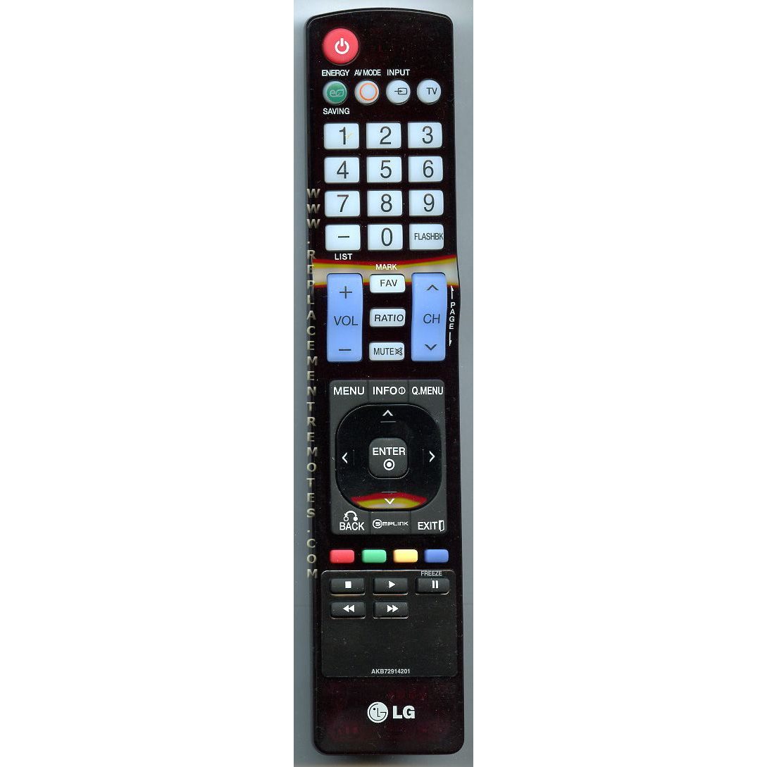 LG AKB72914201 TV Remote Control