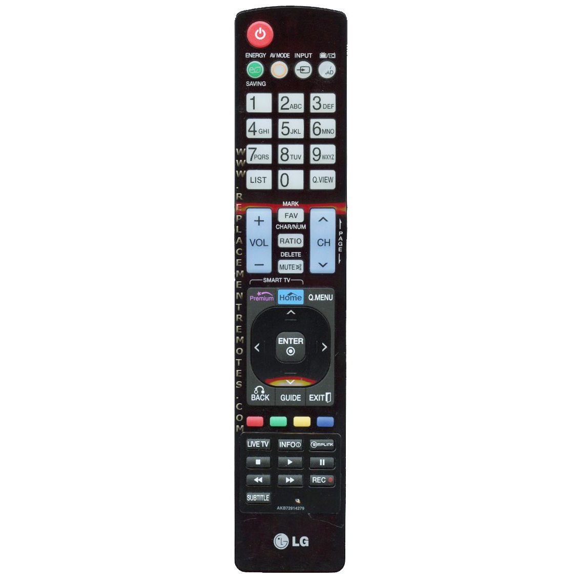 Télécommande pour téléviseur LG AKB72914279
