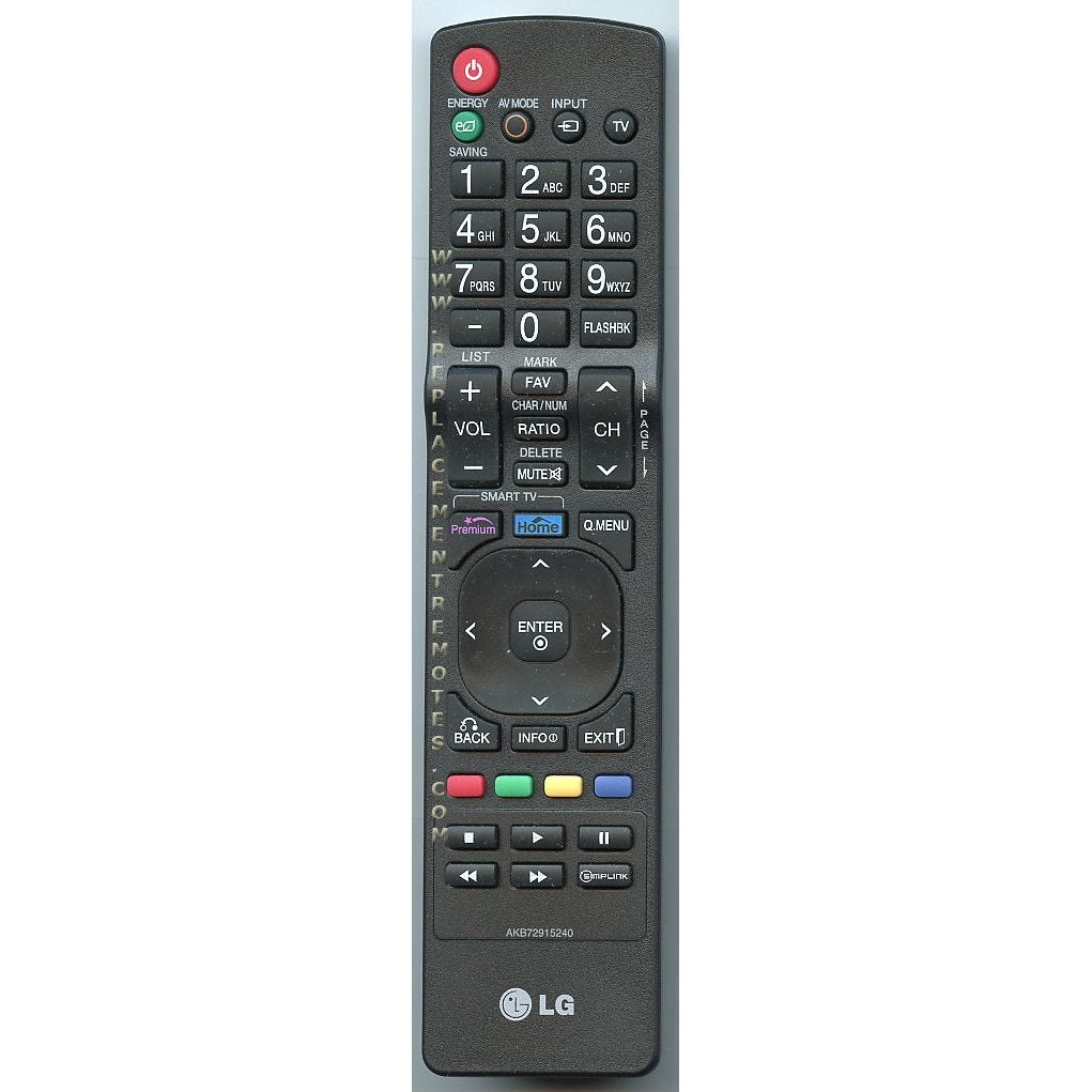 Télécommande pour téléviseur LG AKB72915240