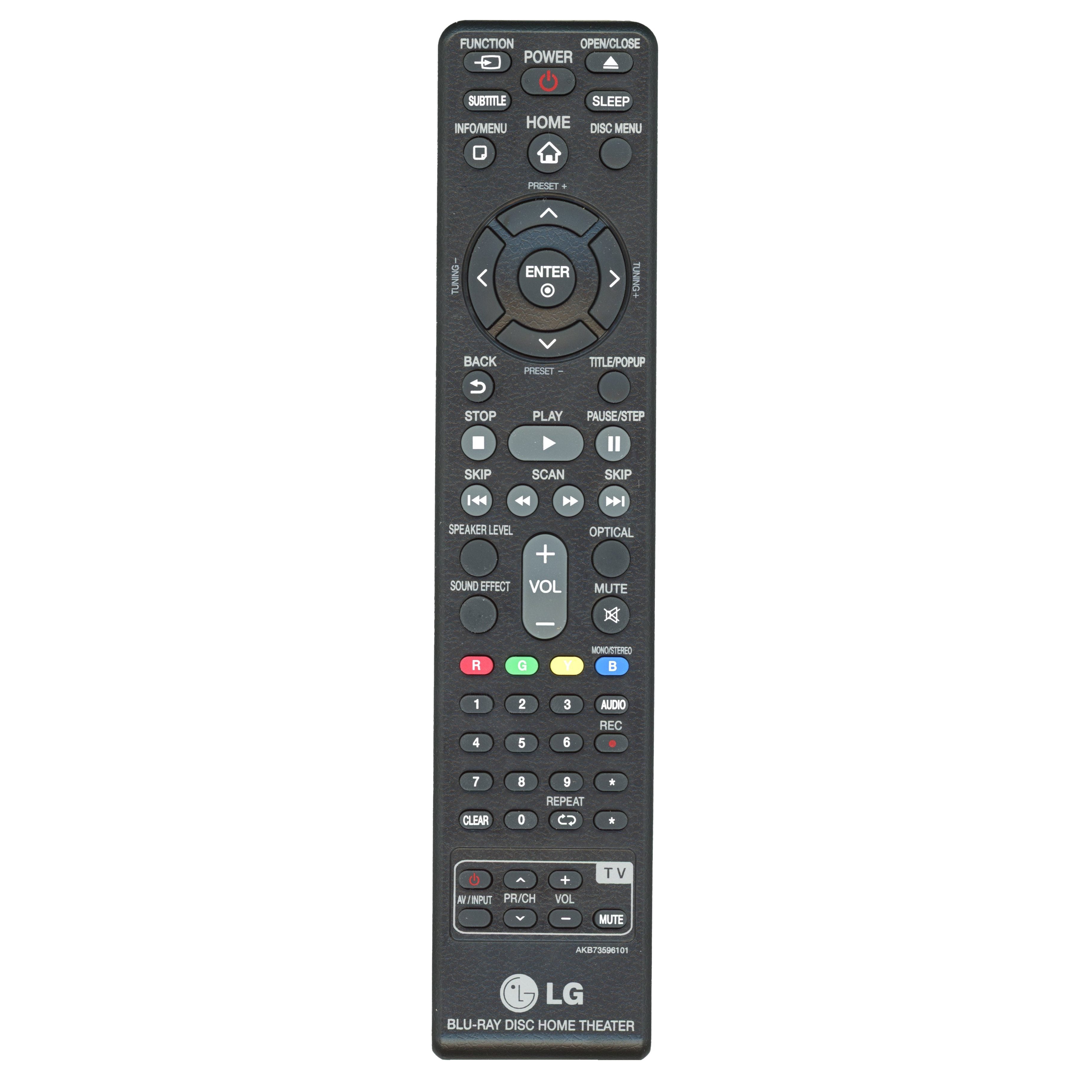 LG AKB73596101 Blu-ray Home Theater Remote Control