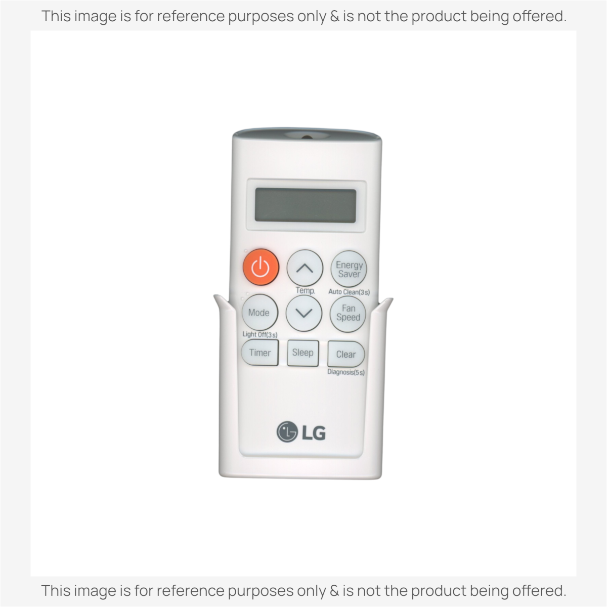 Anderic white replacement remote control for LG air conditioners with LCD display and wall mount bracket