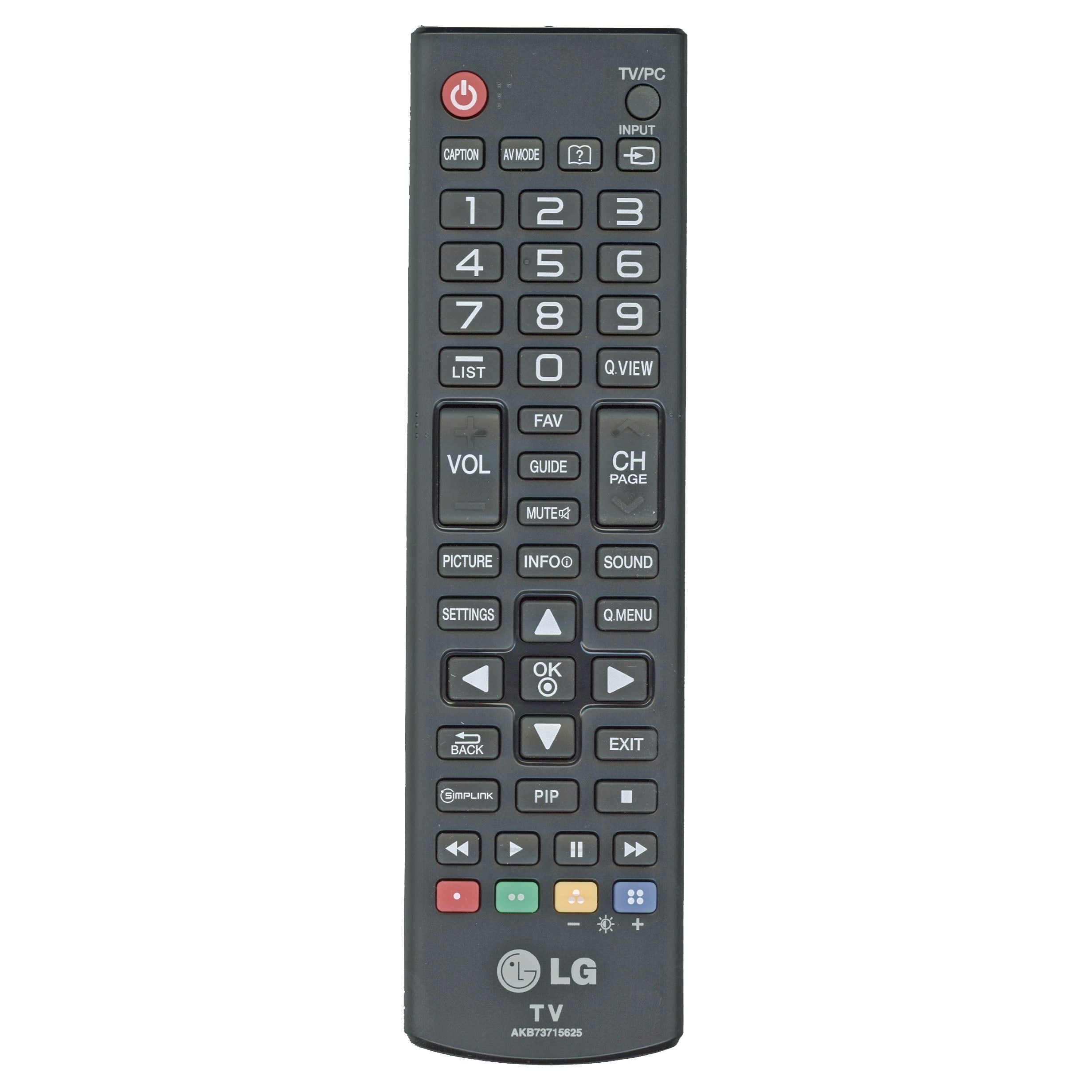 LG AKB73715625 TV Remote Control