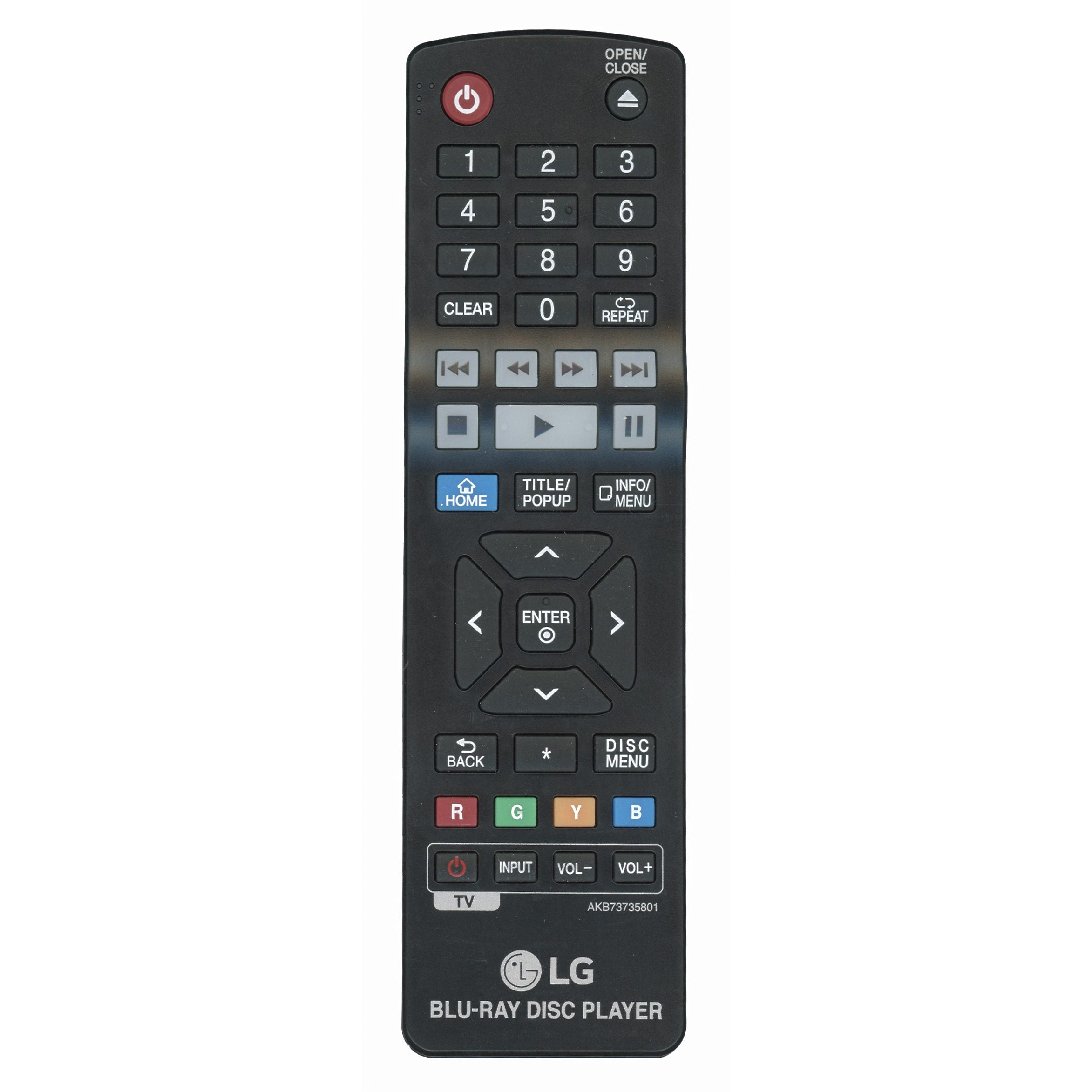 LG AKB73735801 Blu-ray Remote Control - COV34685601