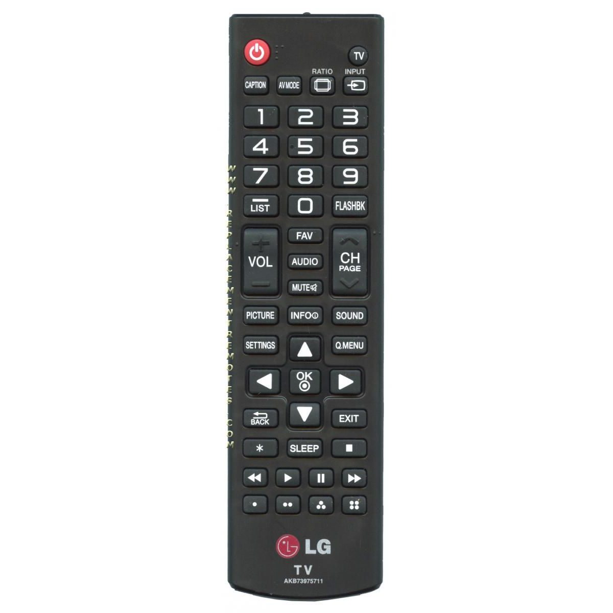 LG AKB74475433 TV Remote Control