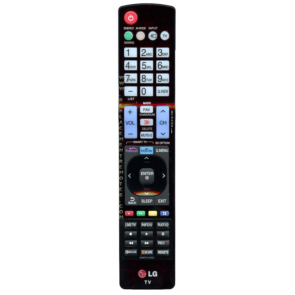 Télécommande principale pour téléviseur LG AKB74115501