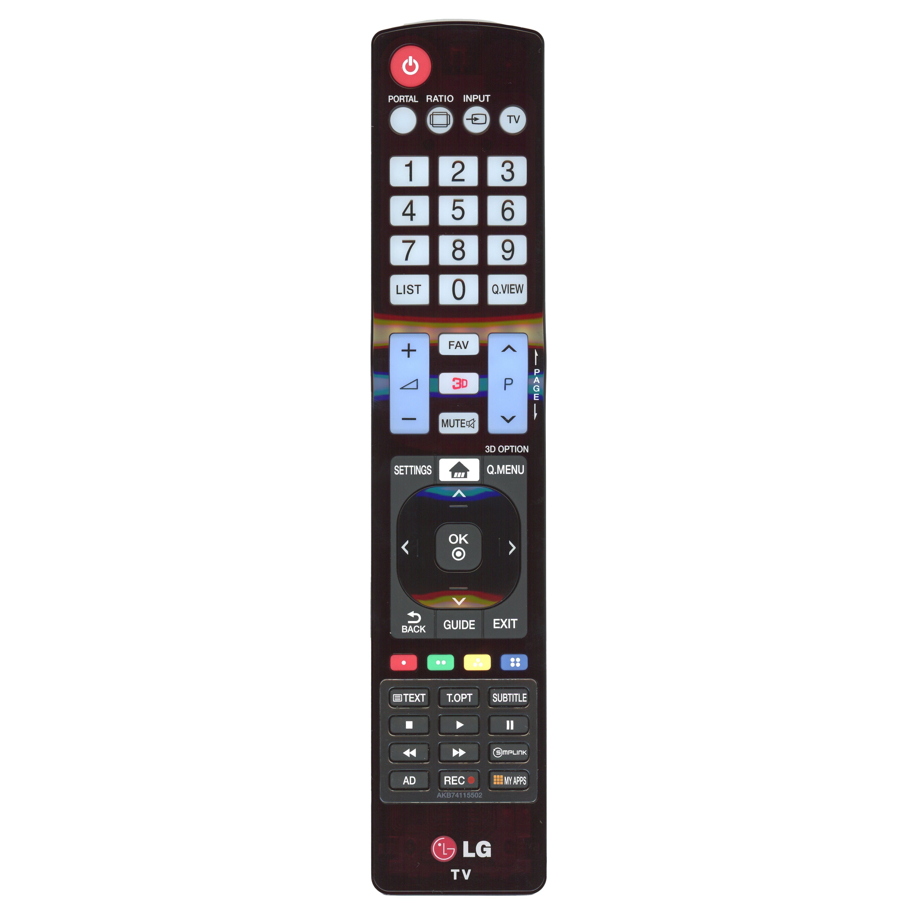 LG AKB72915219 Monitor Remote Control