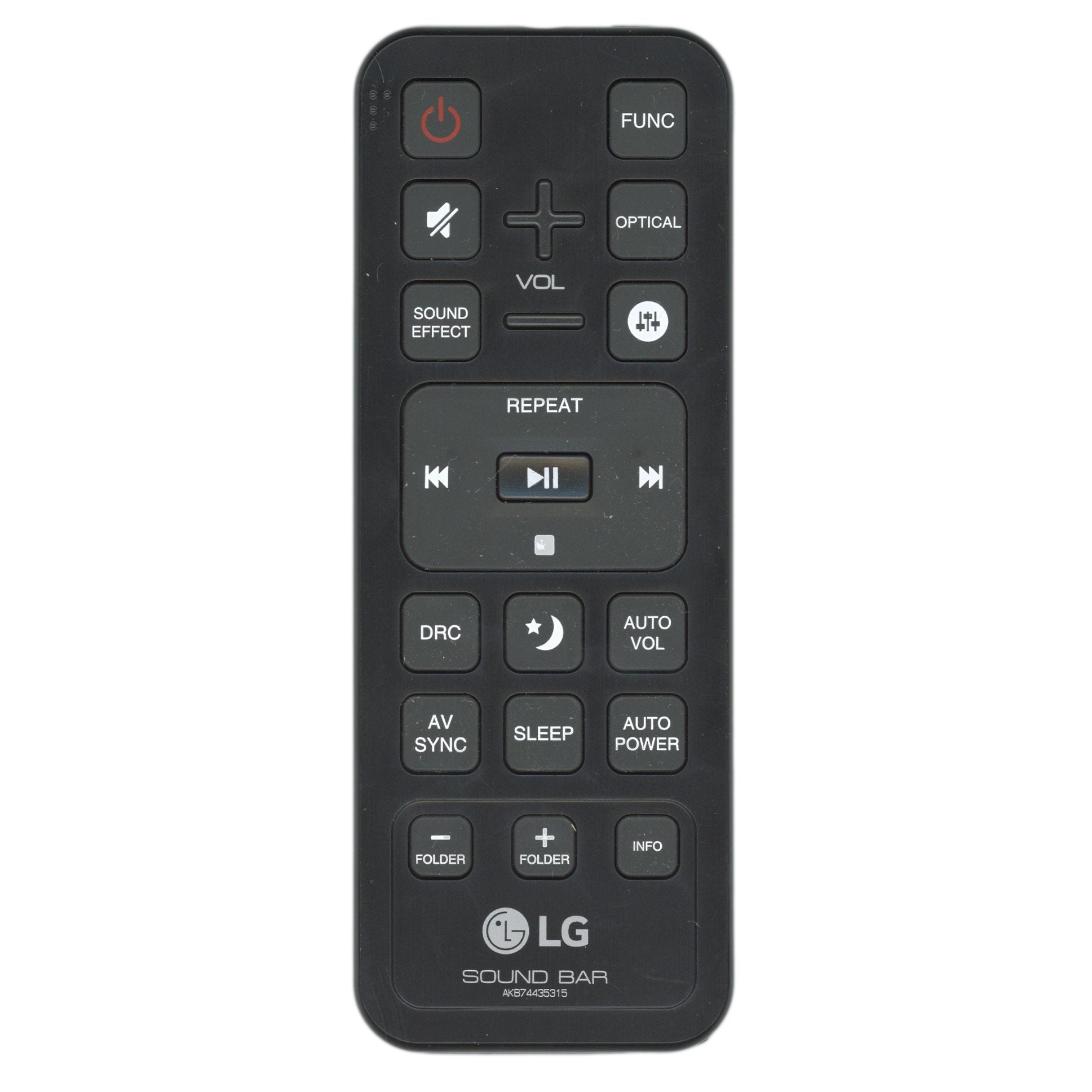 LG AKB74435315 Sound Bar Remote Control