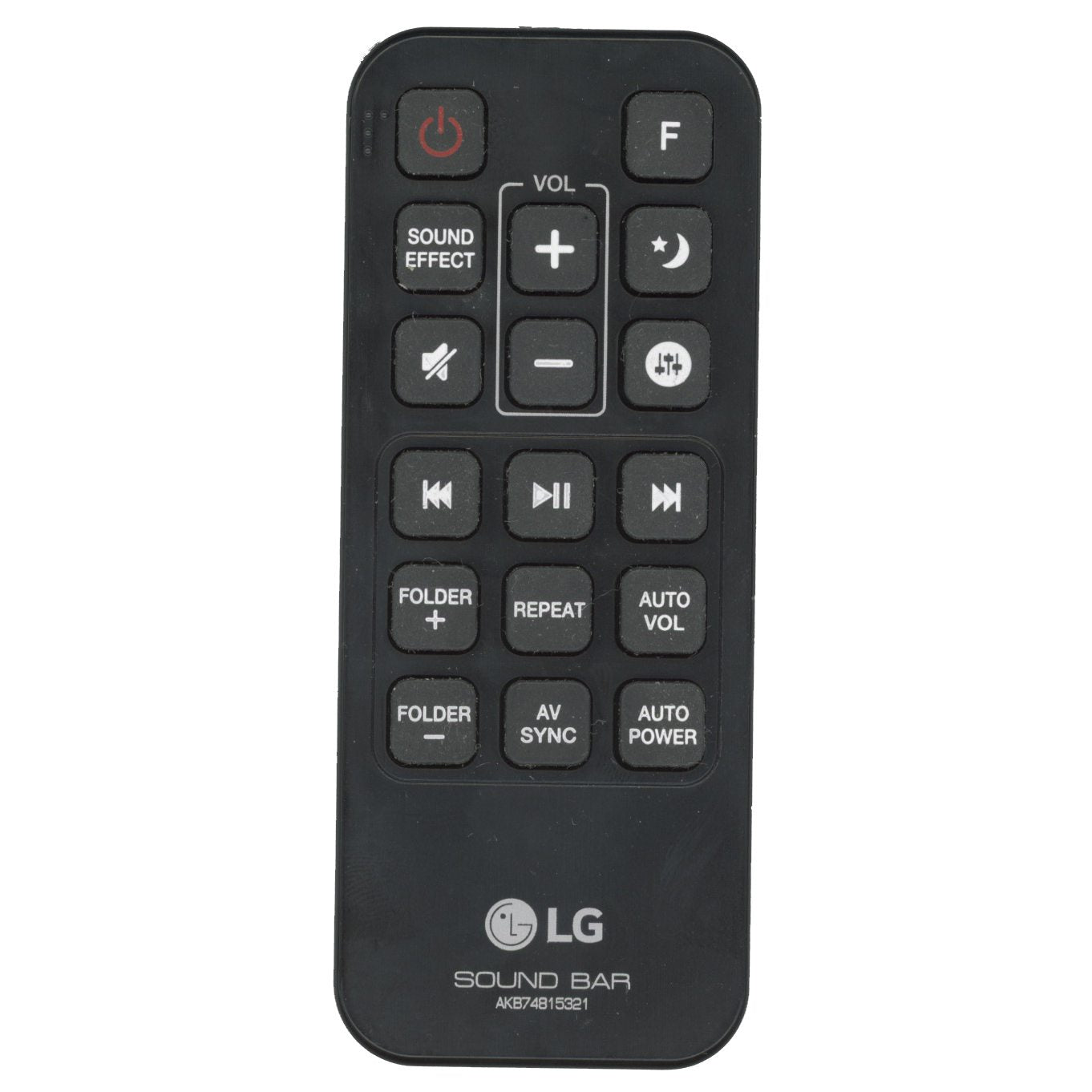 Control remoto para barra de sonido LG AKB74815321