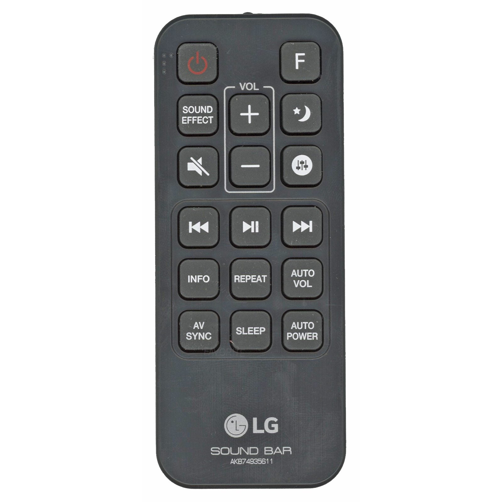 Control remoto para barra de sonido LG AKB74935611