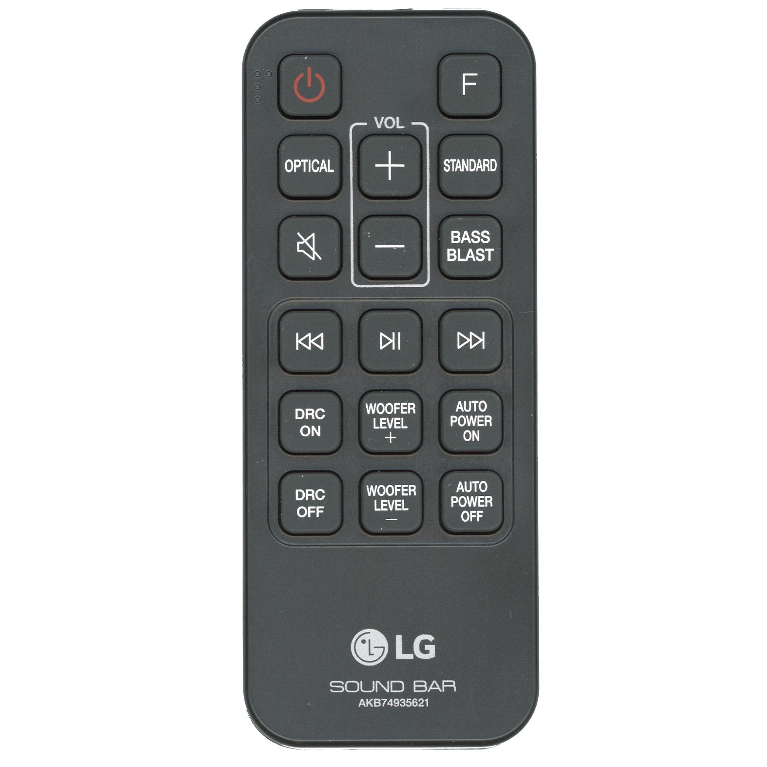 Control remoto de la barra de sonido LG AKB74935621
