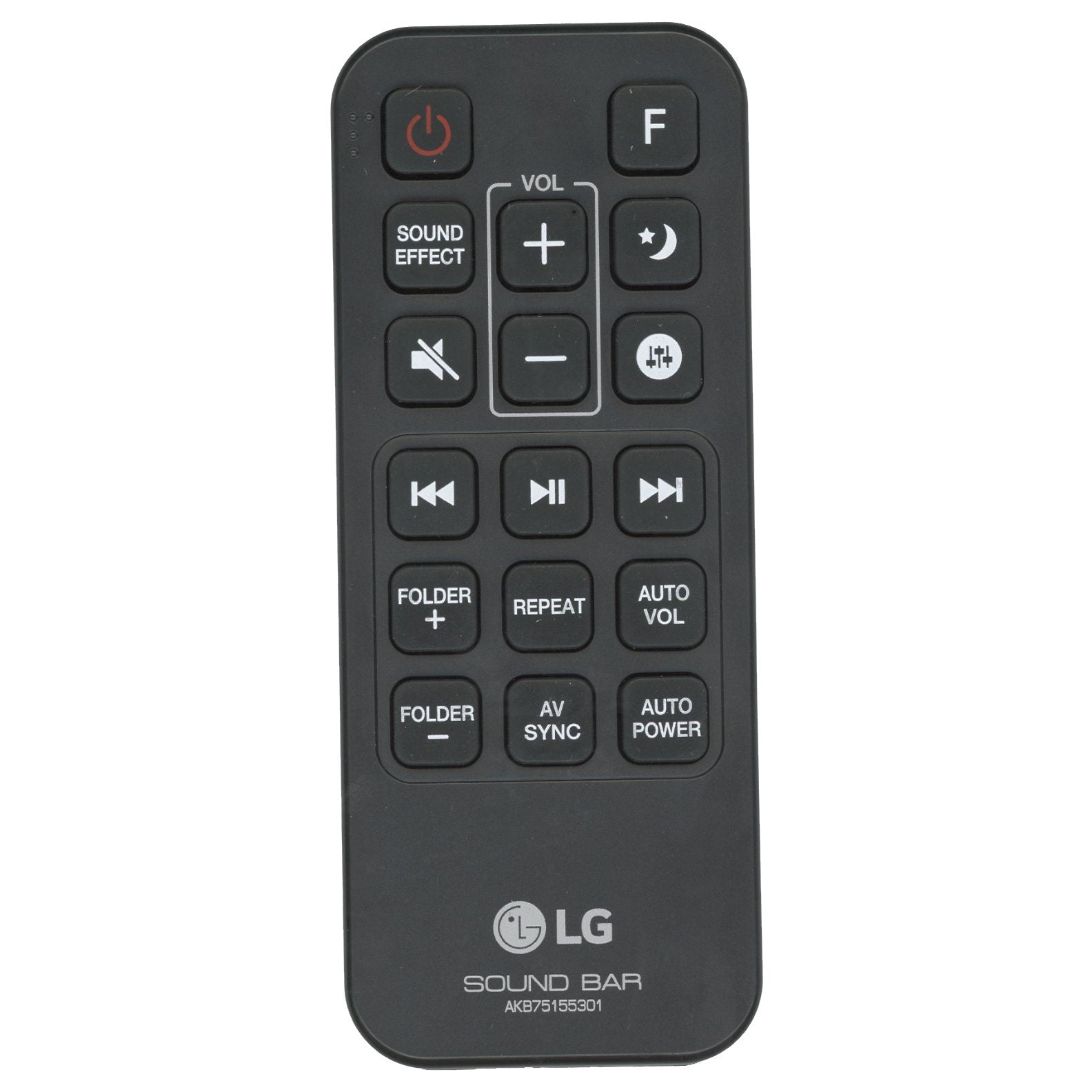 Control remoto de la barra de sonido LG AKB75155301