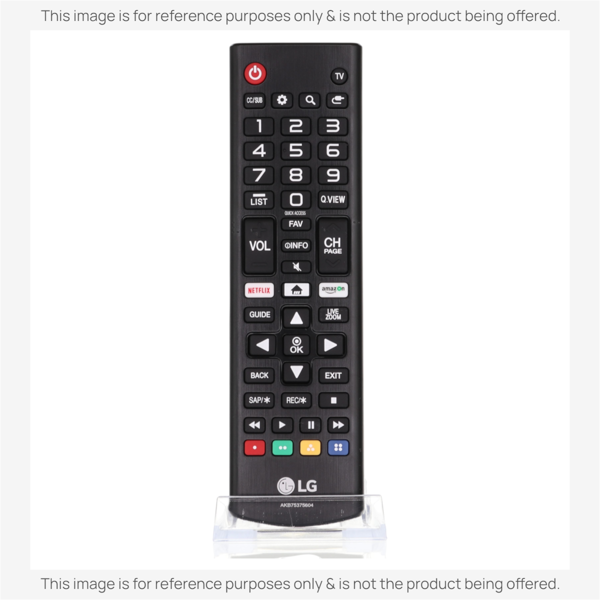 Anderic replacement infrared remote control for LG Smart TVs featuring Netflix and Prime Video shortcut buttons