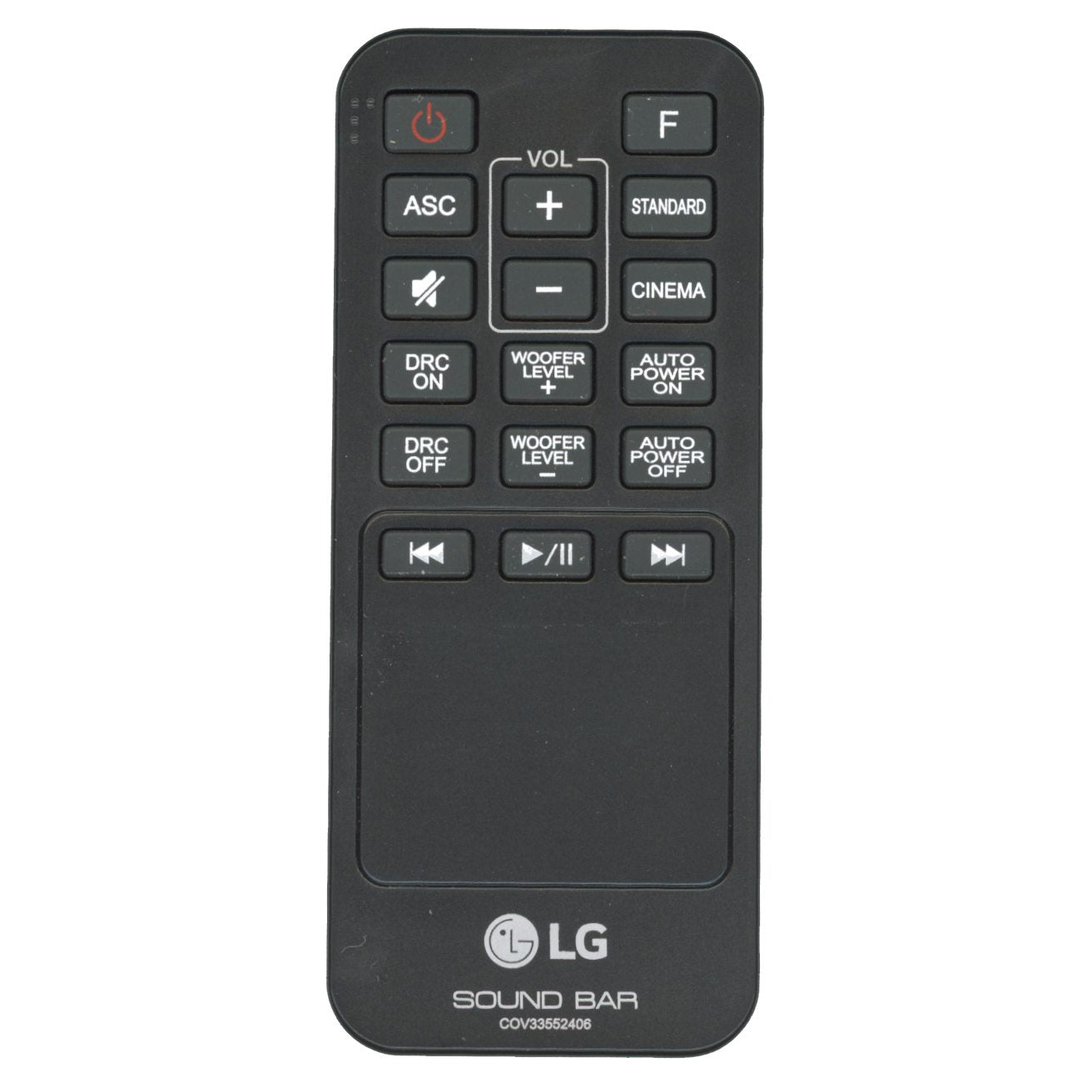 Control remoto de la barra de sonido LG COV33552406