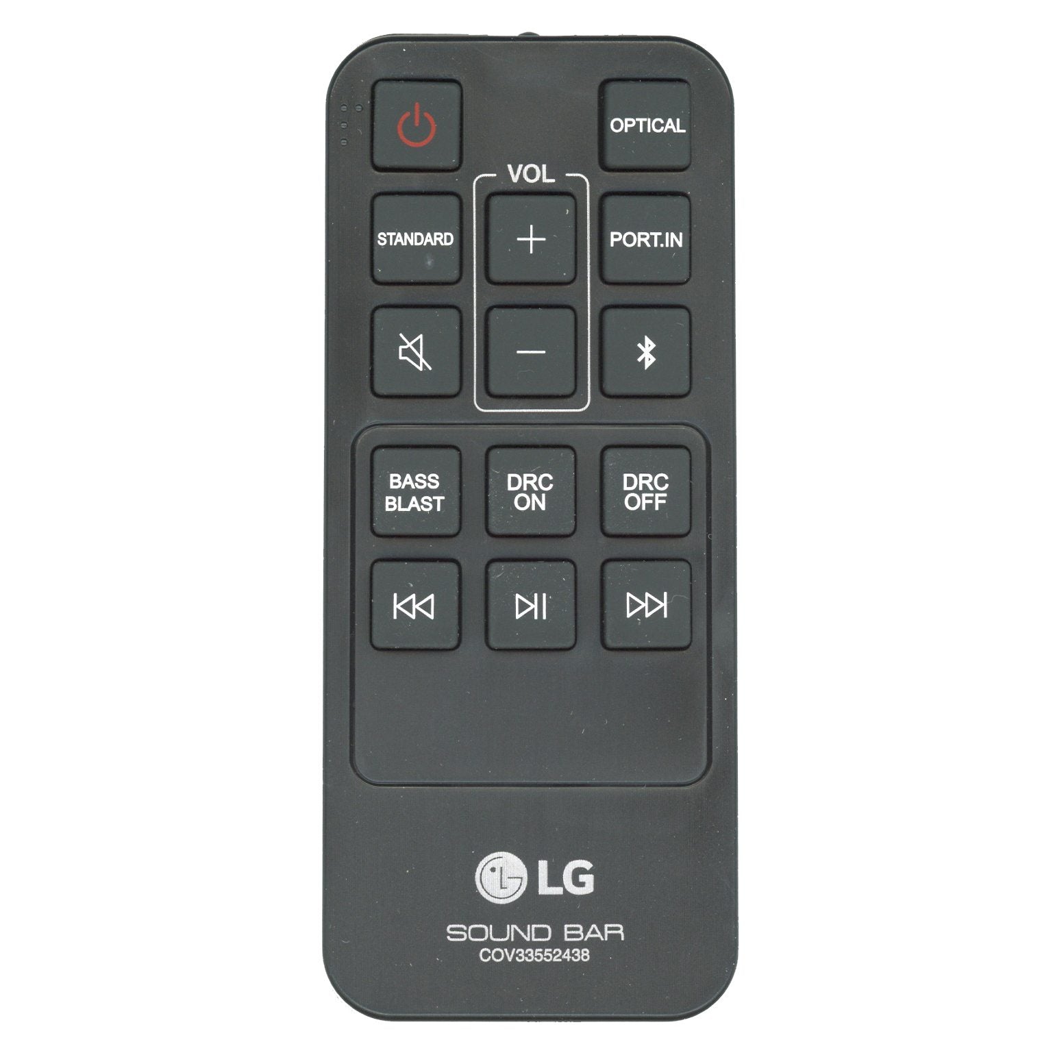 LG COV33552438 / COV33552450 Sound Bar Remote Control - COV33552438