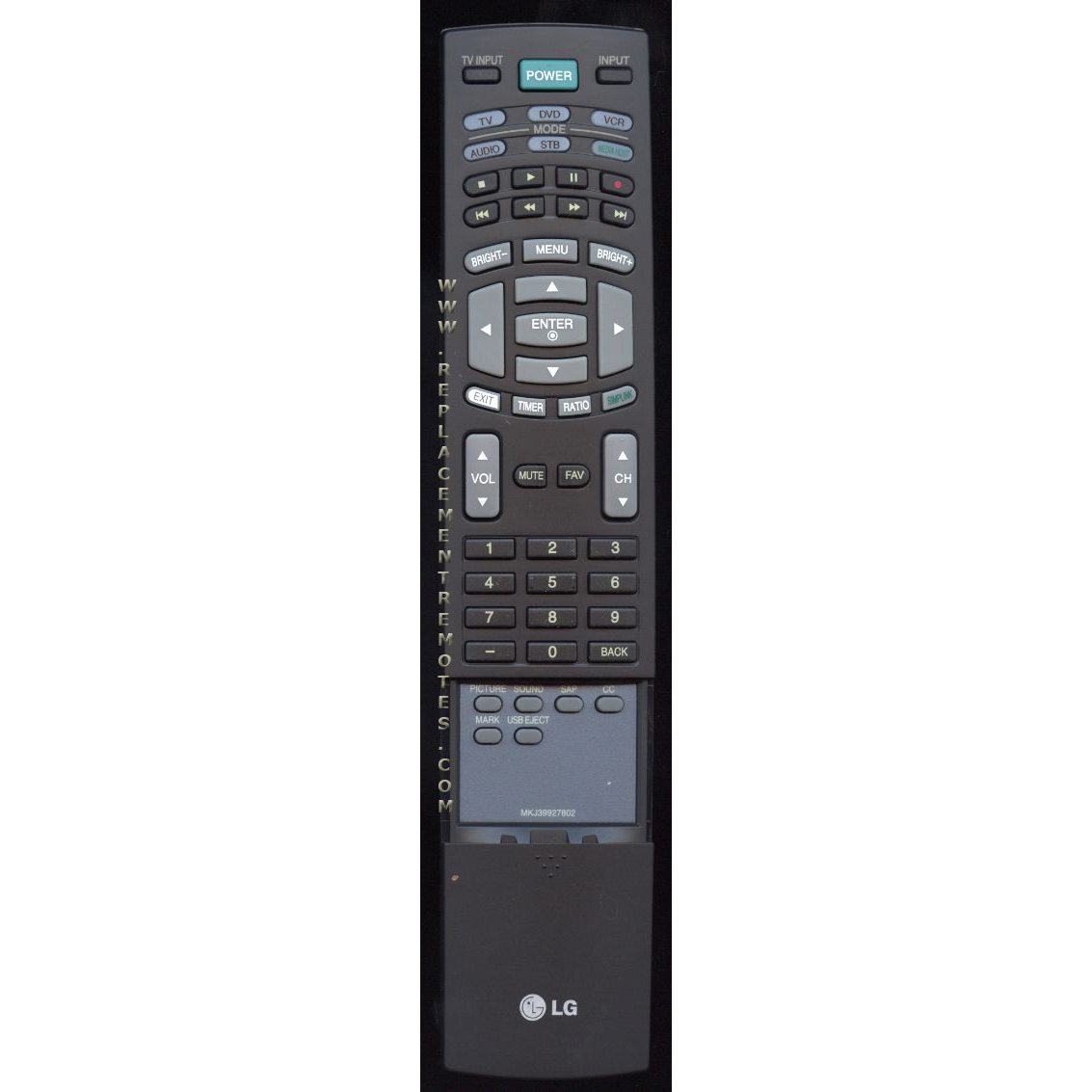 Control remoto del televisor LG MKJ39927802