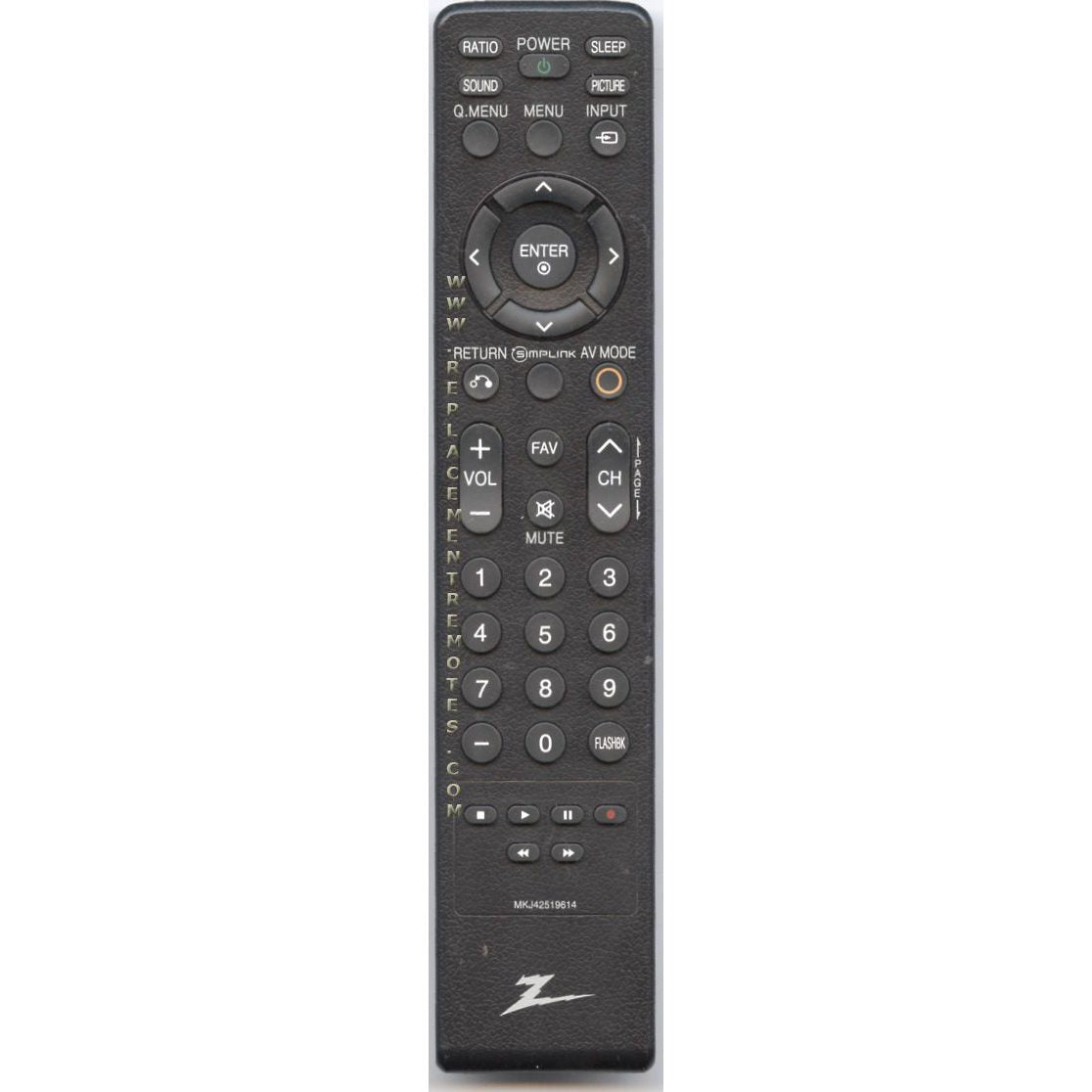 LG MKJ42519614 TV Remote Control