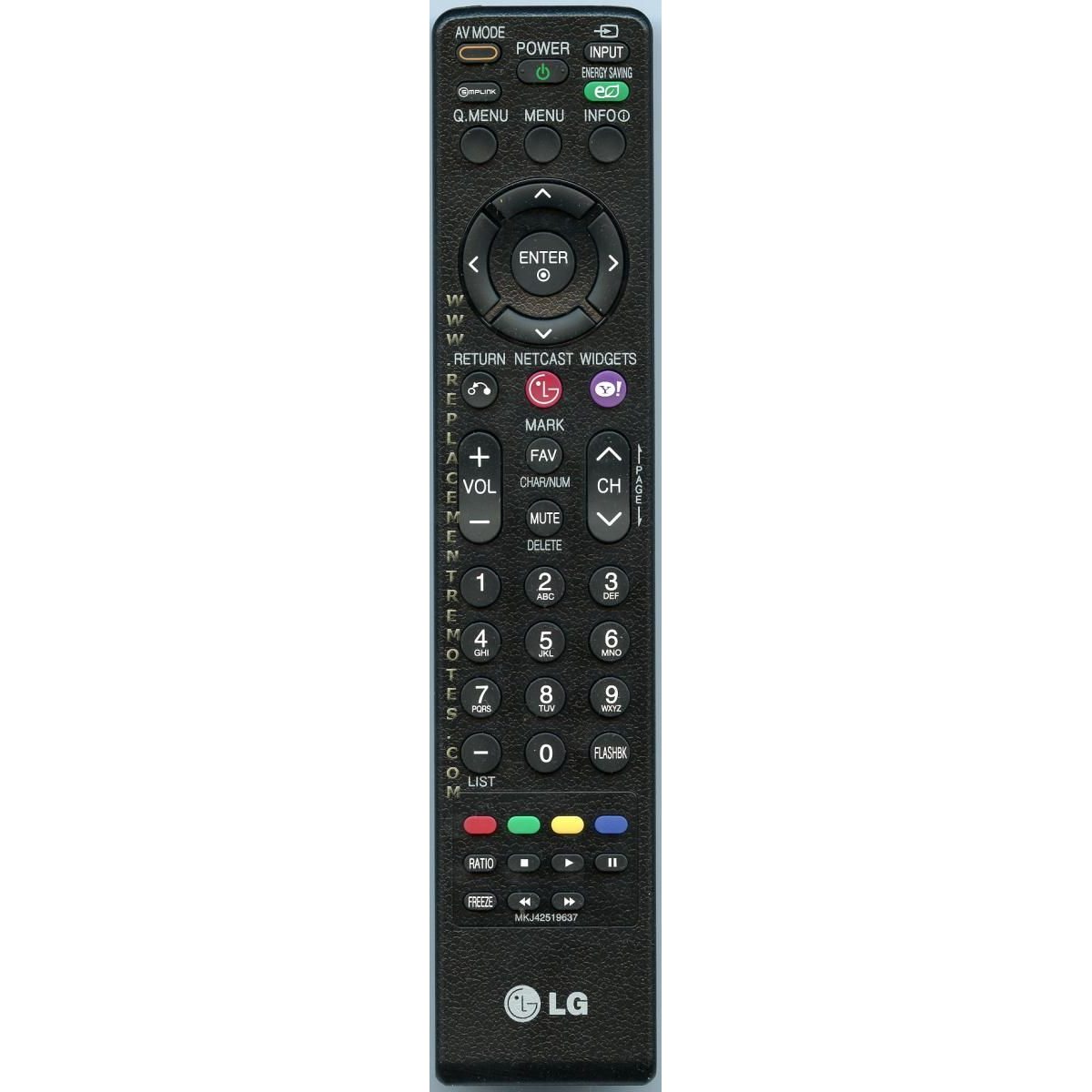 Control remoto del televisor LG MKJ42519637