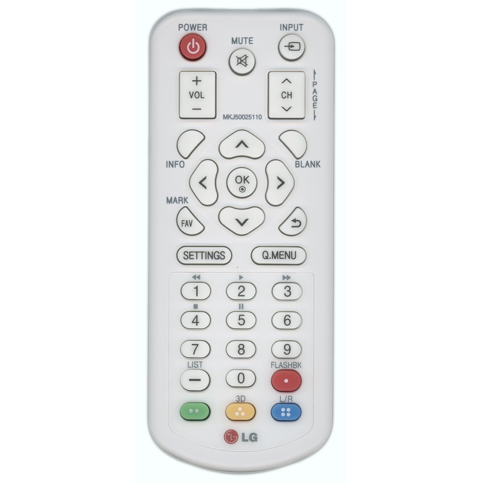 Control remoto del proyector LG MKJ50025110