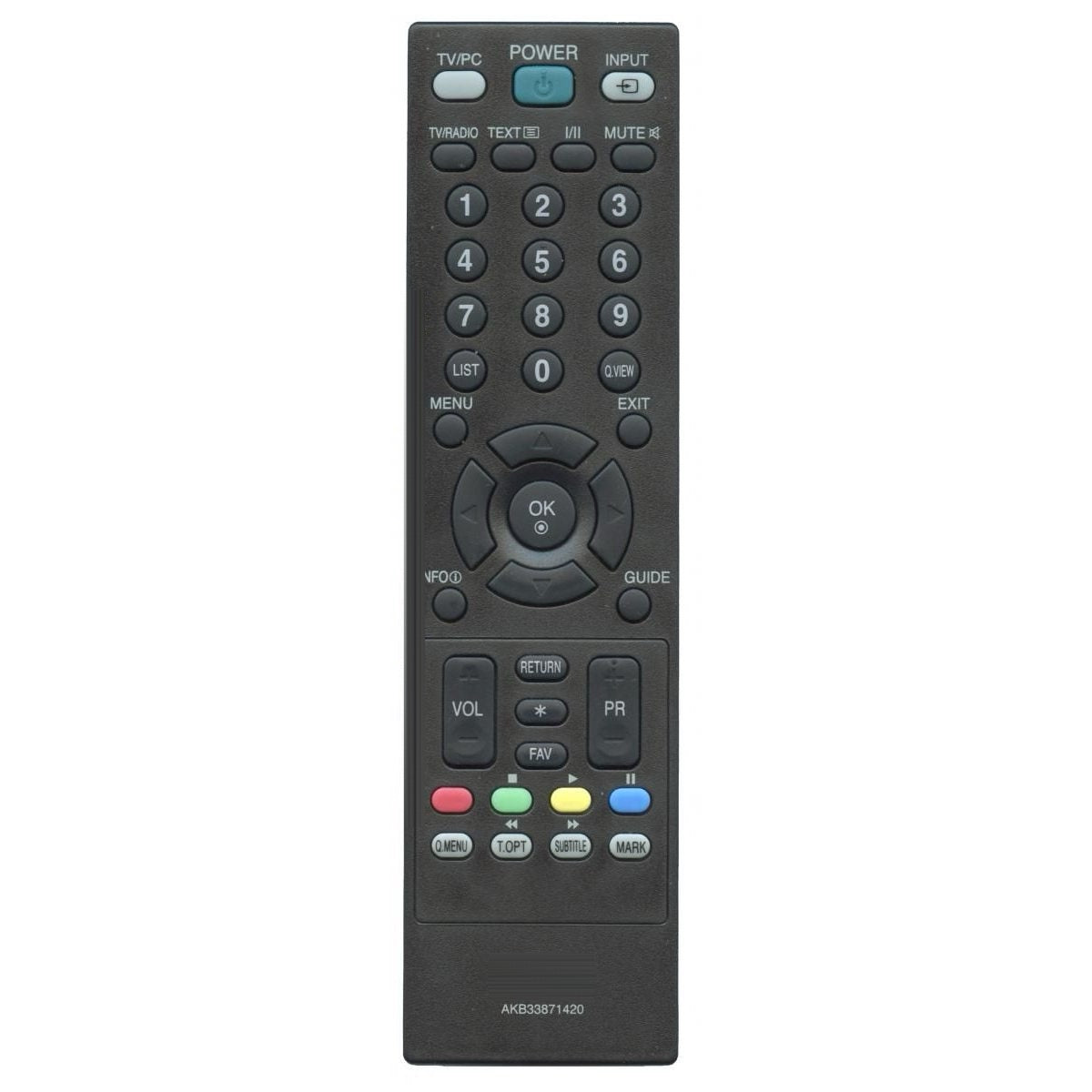 LG AKB33871420 TV Remote Control