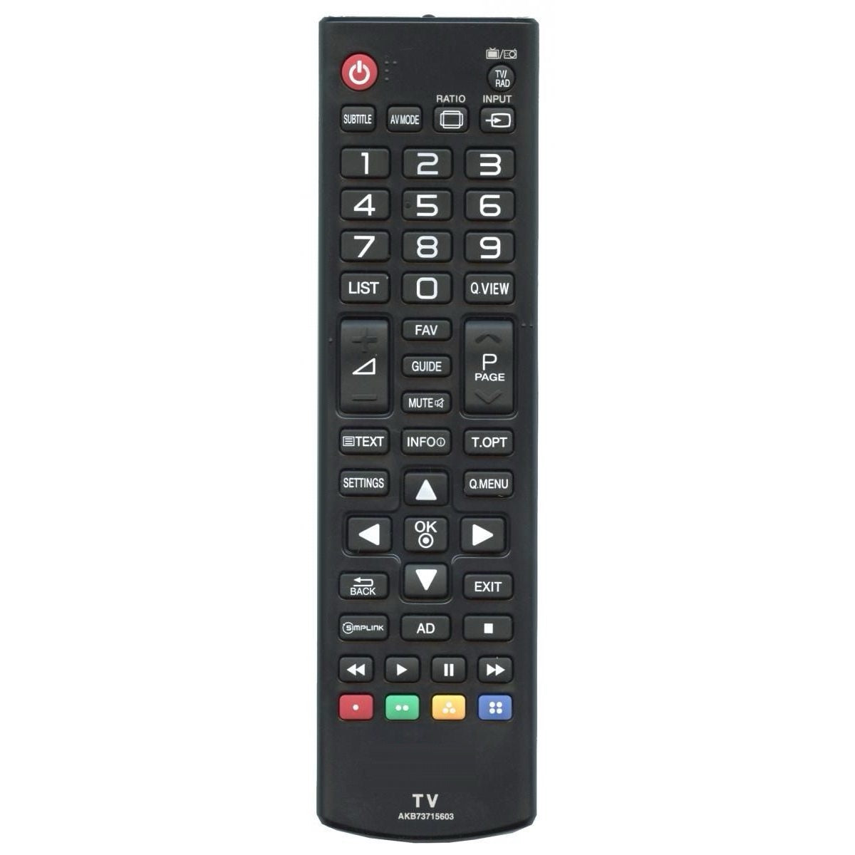 Télécommande pour téléviseur LG AKB73715603