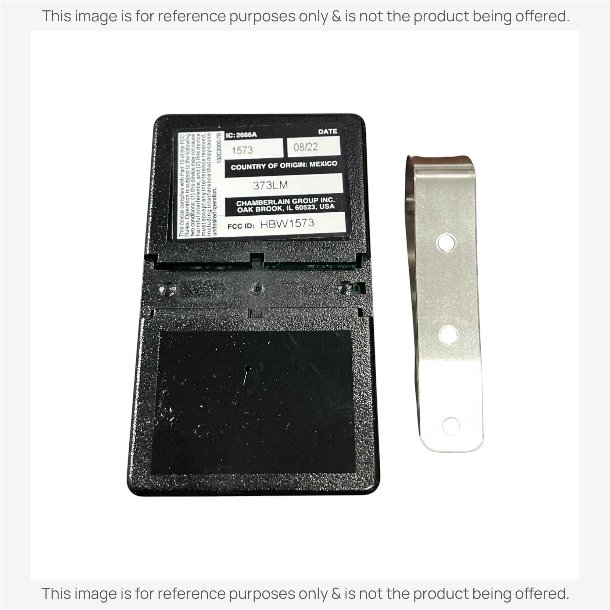 Anderic Substitute for LiftMaster 373LM / 373LMC 3-Button Vizon 315 MHz Garage Door Opener Remote Control [373LM]