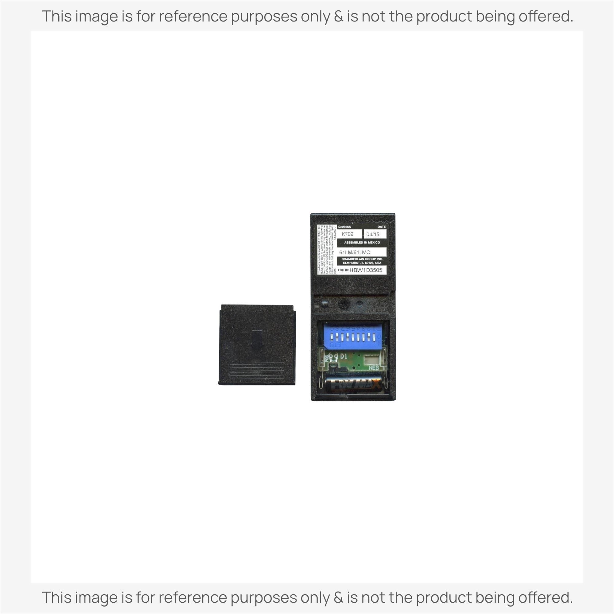 Anderic Substitute for LiftMaster 61LM / 61LMC 1-Button Visor 390 MHz Garage Door Opener Remote Control [375UT-3button]