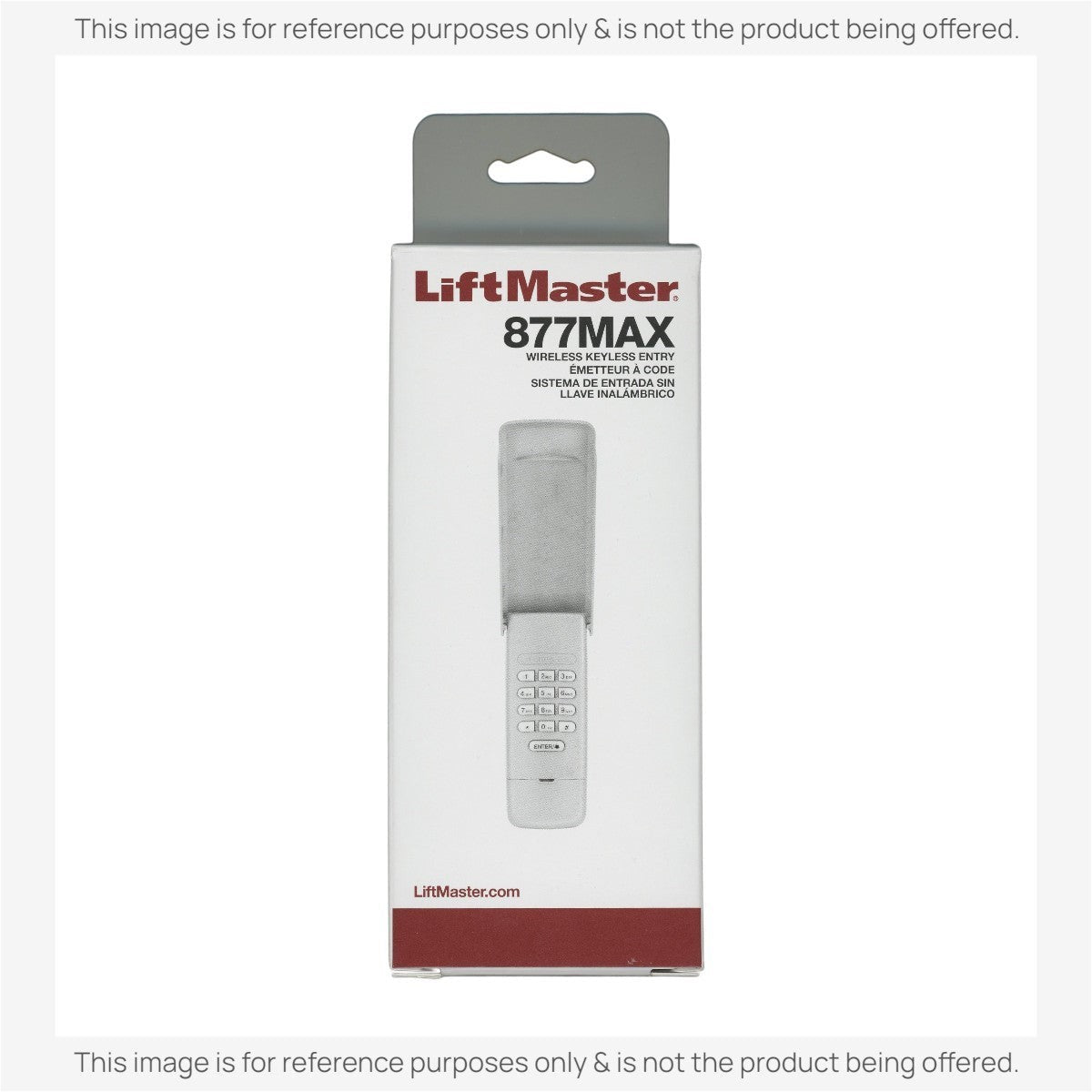 Sustituto para el teclado inalámbrico LiftMaster 877MAX Control remoto de abrepuertas de garaje [877MAX]