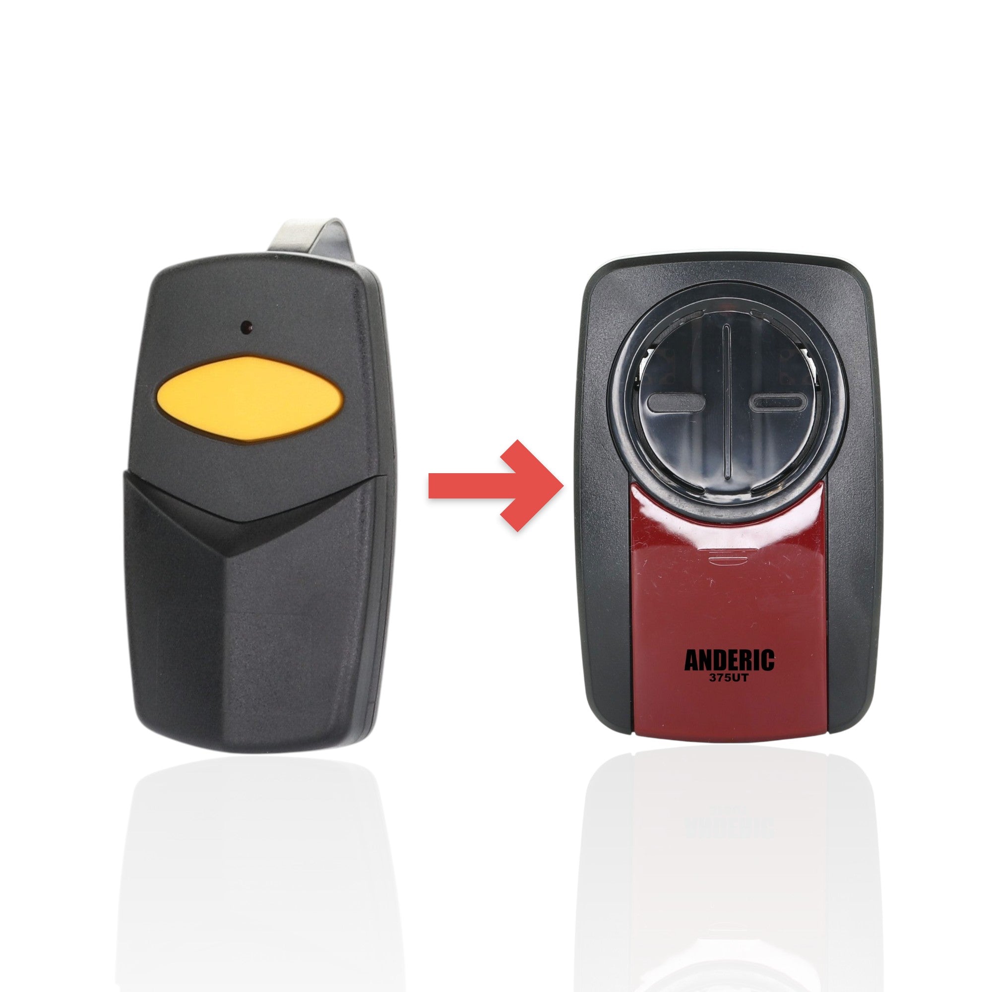Anderic Substitute for LiftMaster Stinger 390LMPB1V is an 81LM for liftmaster Garage Door Opener Remote Control [375UT-2button]