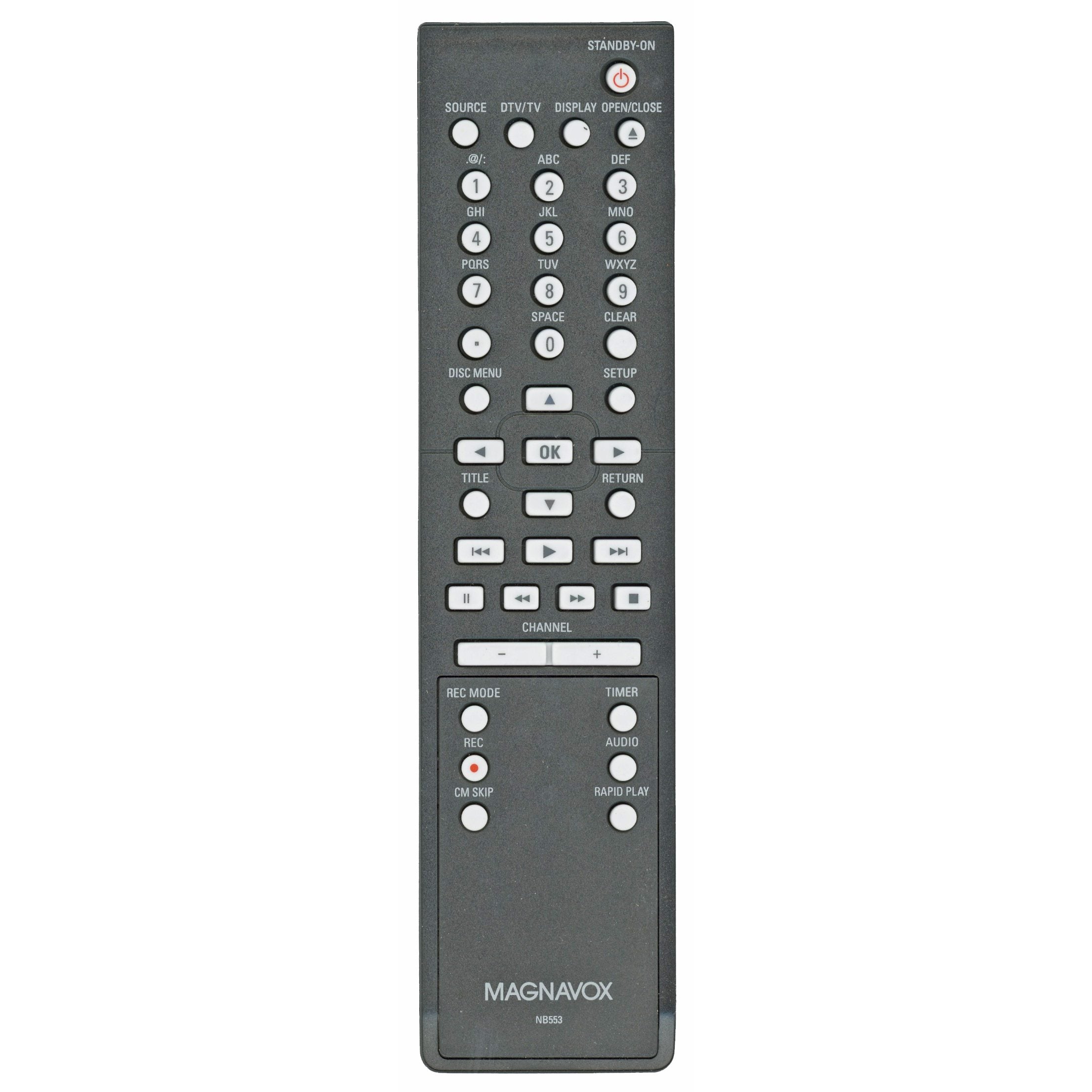 Control remoto para DVD-R Magnavox NB553UD