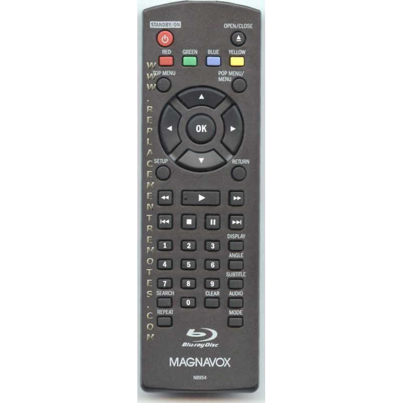 Magnavox NB954UD Blu-ray Remote Control