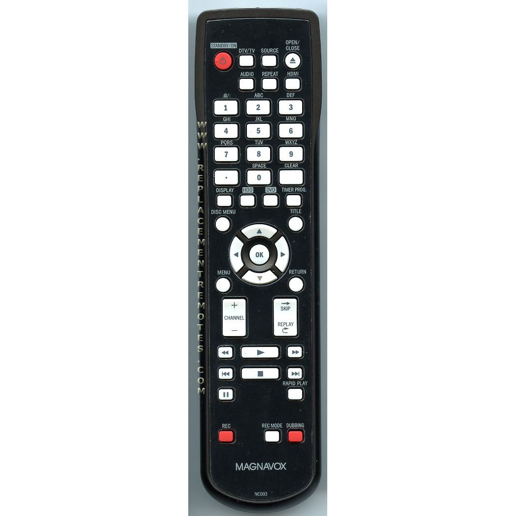 Control remoto Magnavox NC003 DVDR