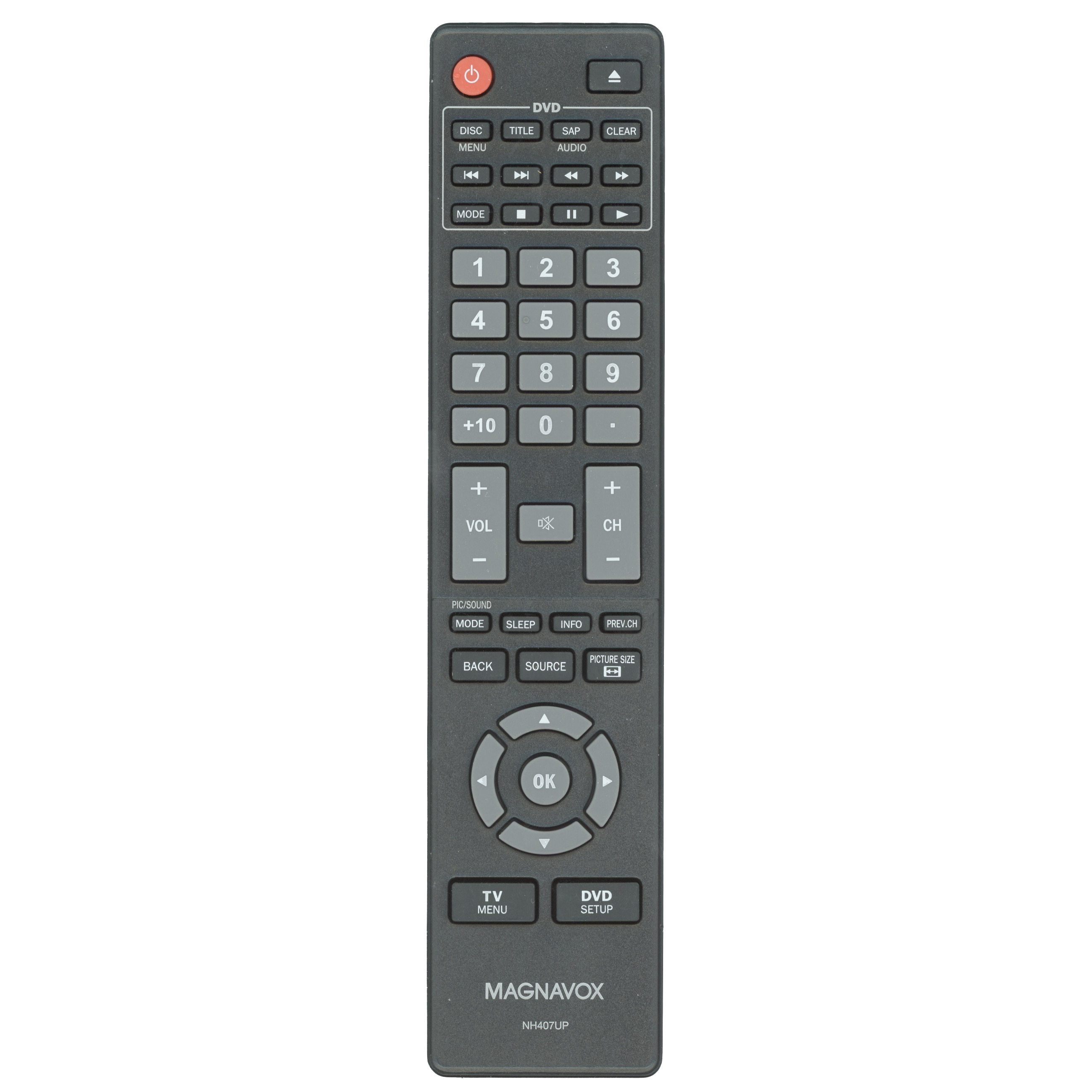 Control remoto para TV/DVD Magnavox NH407UP