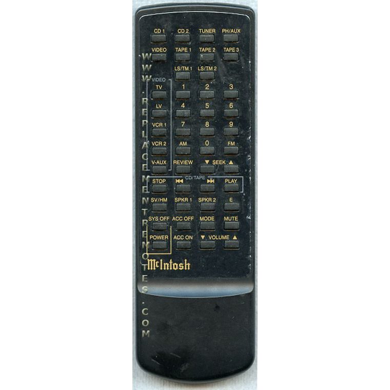 McIntosh HR033 Receiver Remote Control