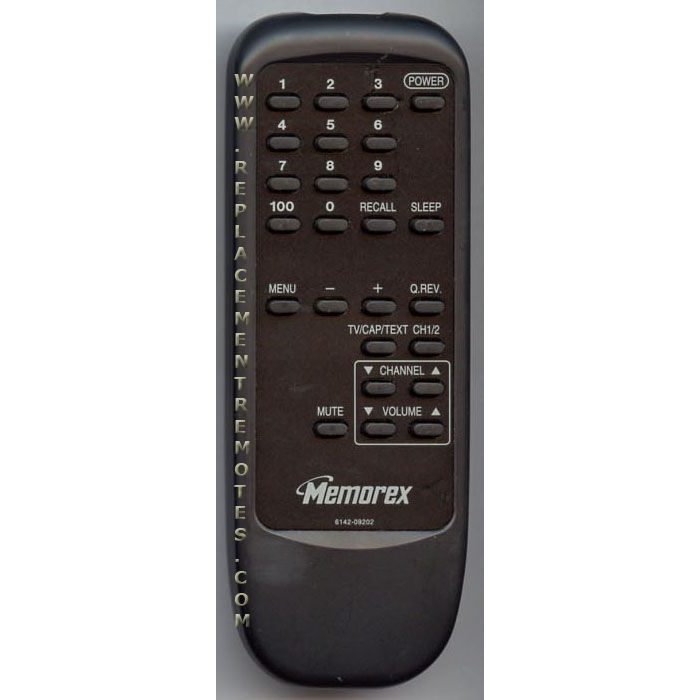 Memorex 614209202 TV Remote Control