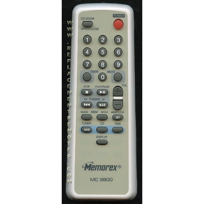 Télécommande audio Memorex MC3800