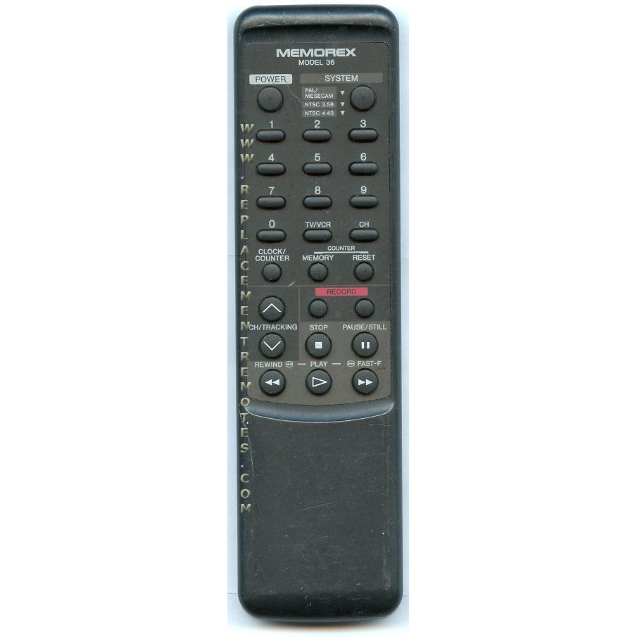 Télécommande pour magnétoscope Memorex MODEL36