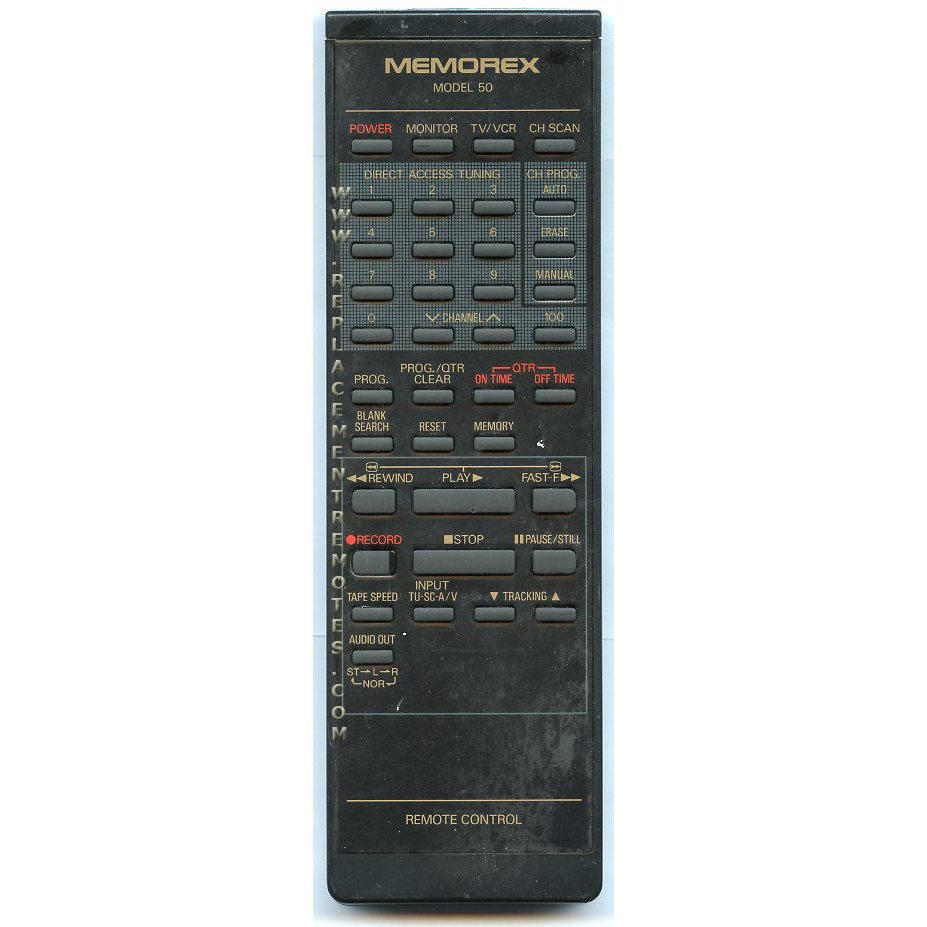 Télécommande pour magnétoscope Memorex MODEL50
