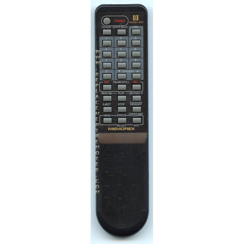 Télécommande pour magnétoscope Memorex MODEL800