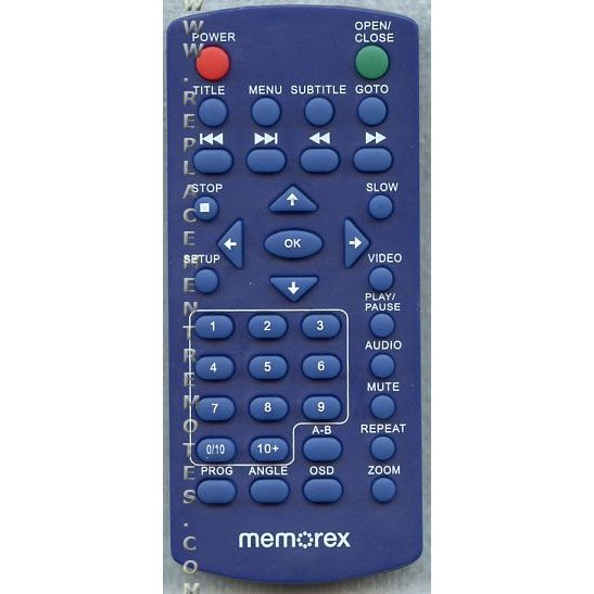 Télécommande DVD Memorex MVD2040