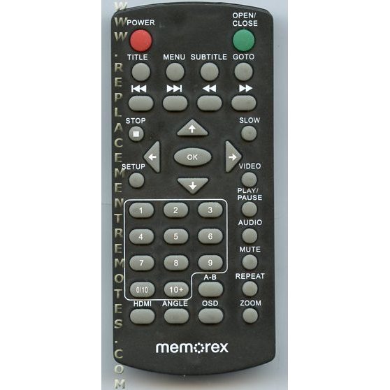 Télécommande DVD Memorex MVD2047