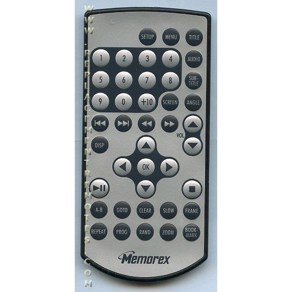 Télécommande DVD Memorex MVDP1078