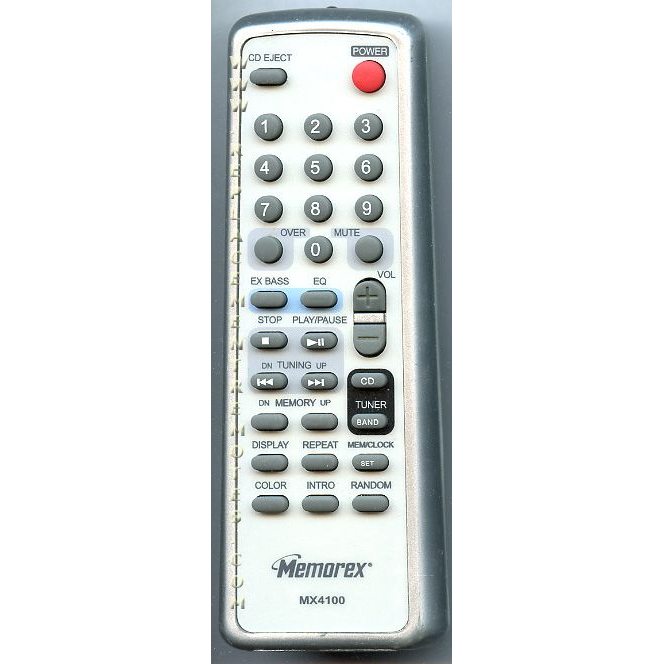 Memorex MX4100 Audio Remote Control