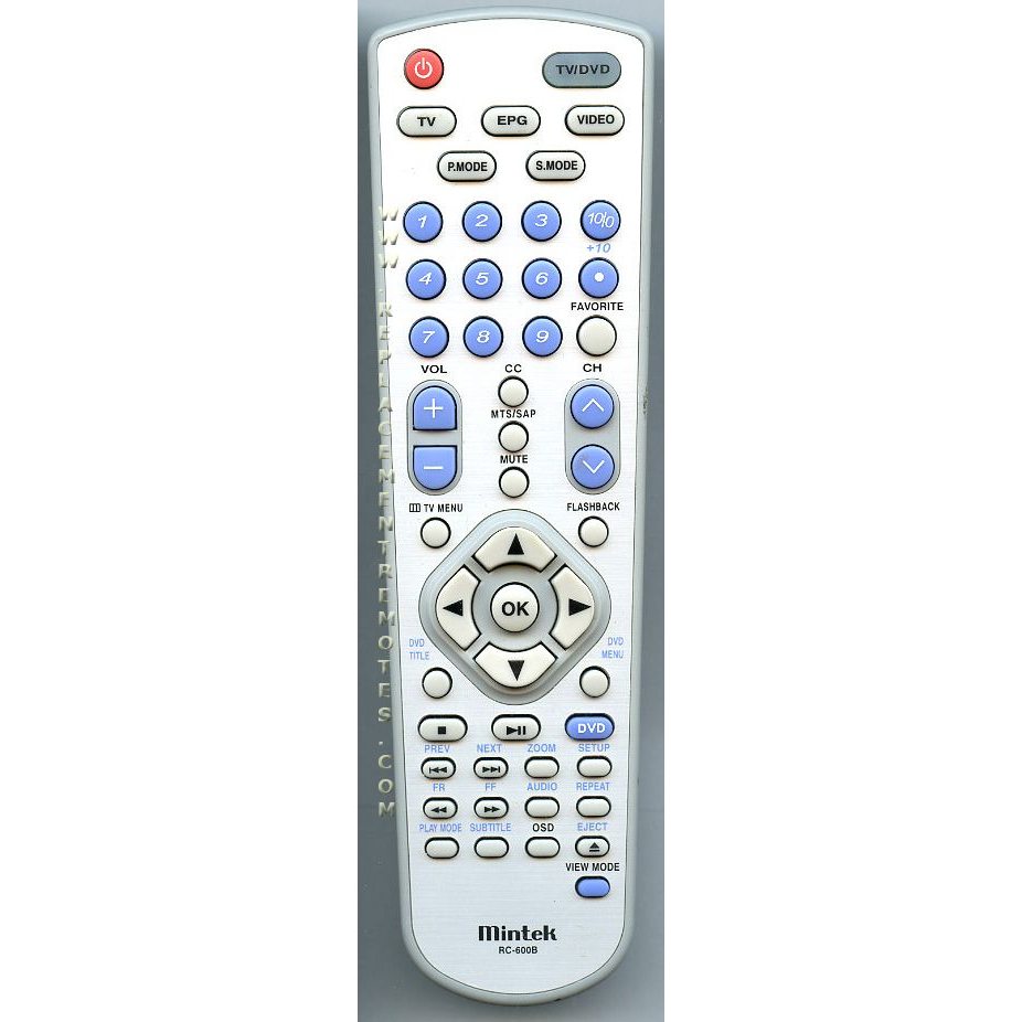 Control remoto para TV Mintek RC600B