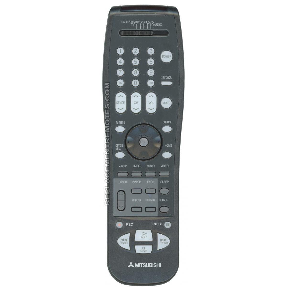 Control remoto para televisor Mitsubishi 290P123A10