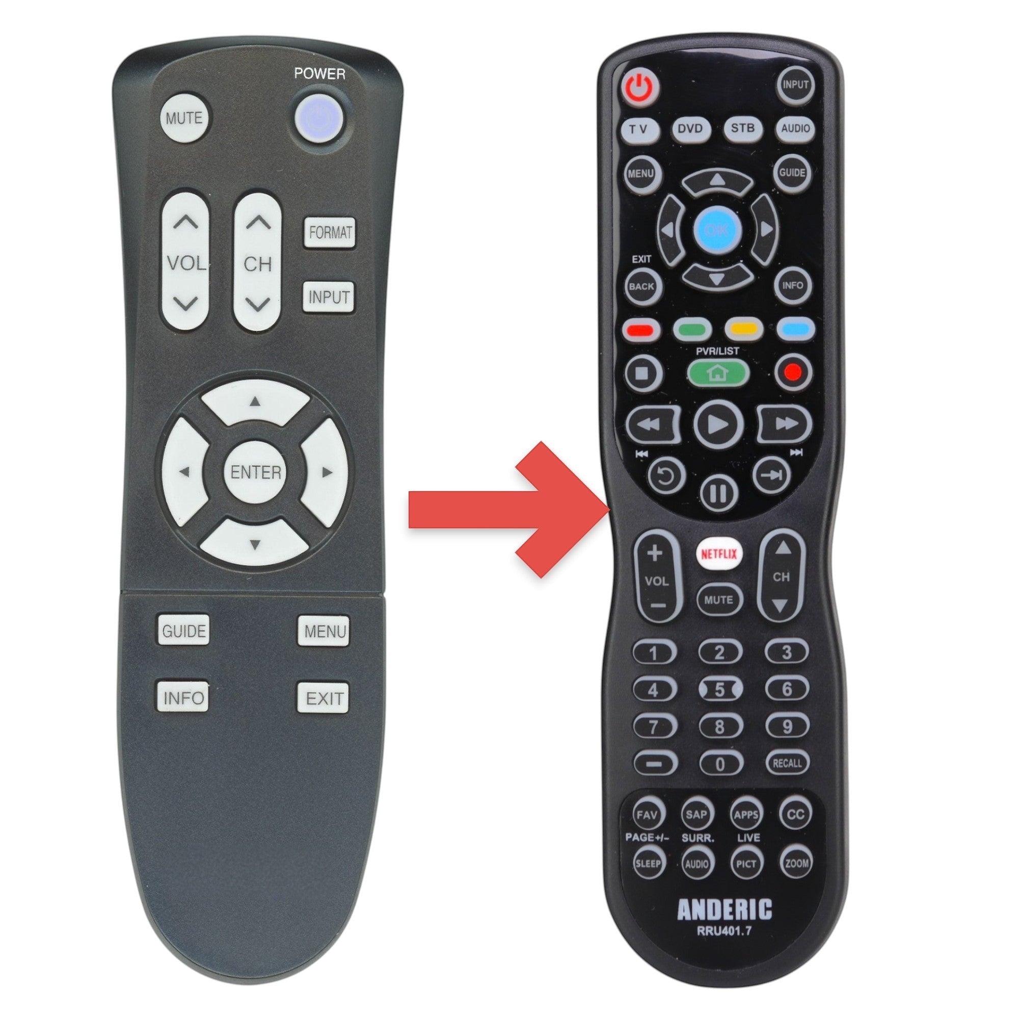 Control remoto de TV Mitsubishi 290P137030