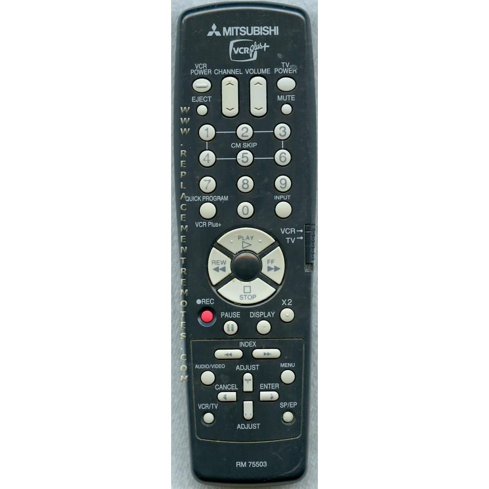 Télécommande pour magnétoscope Mitsubishi RM75503