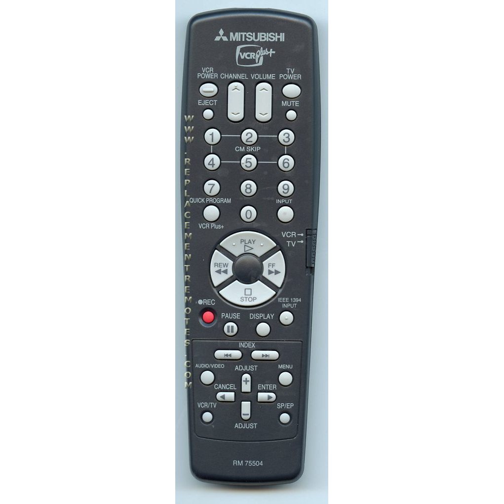 Télécommande pour magnétoscope Mitsubishi RM75504