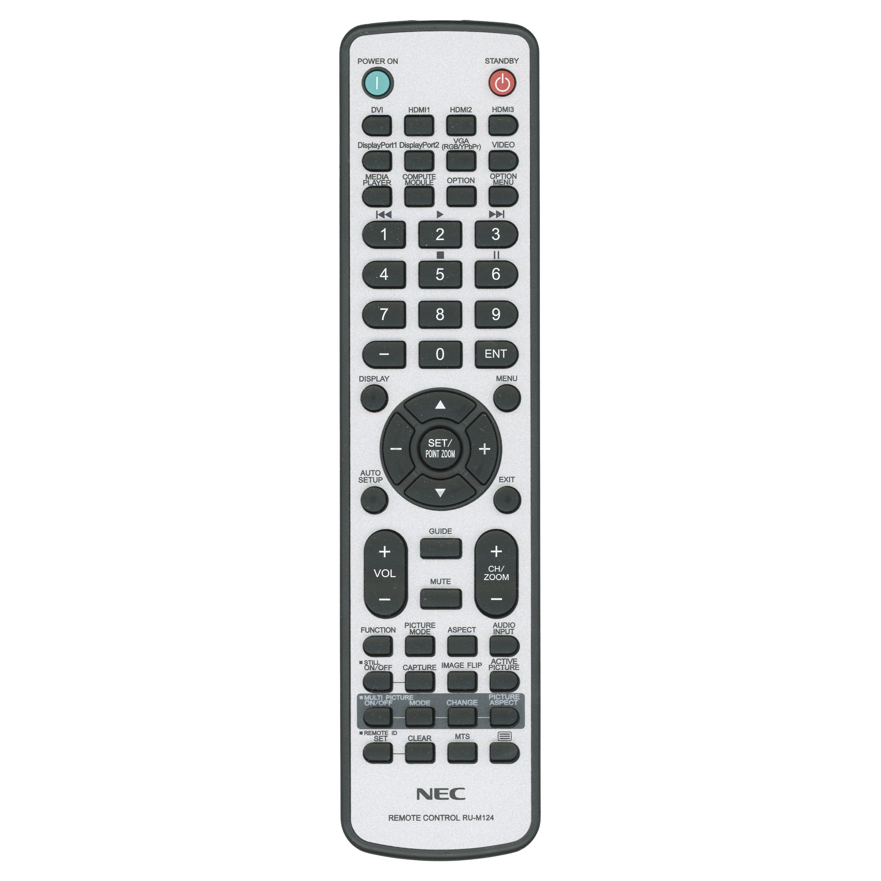 Control remoto para monitor NEC RUM124 MultiSync