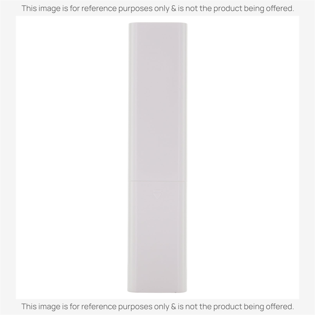Anderic white Samsung BN59-01458A TV monitor remote control back view showing battery compartment cover