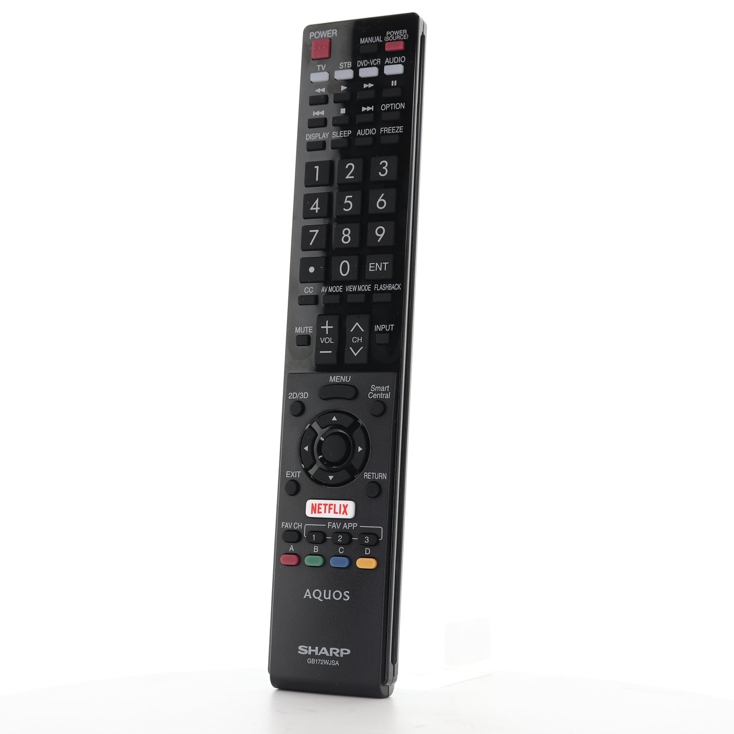 Sharp GB172WJSA Aquos TV Remote Control | Netflix | IR - RRMCGB172WJSA